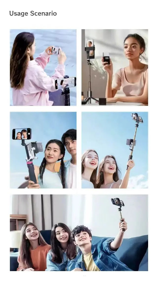 Monitor de tela de celular magnético para vlog com temporizador automático