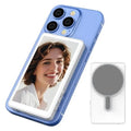 Monitor de tela de celular magnético para vlog com temporizador automático