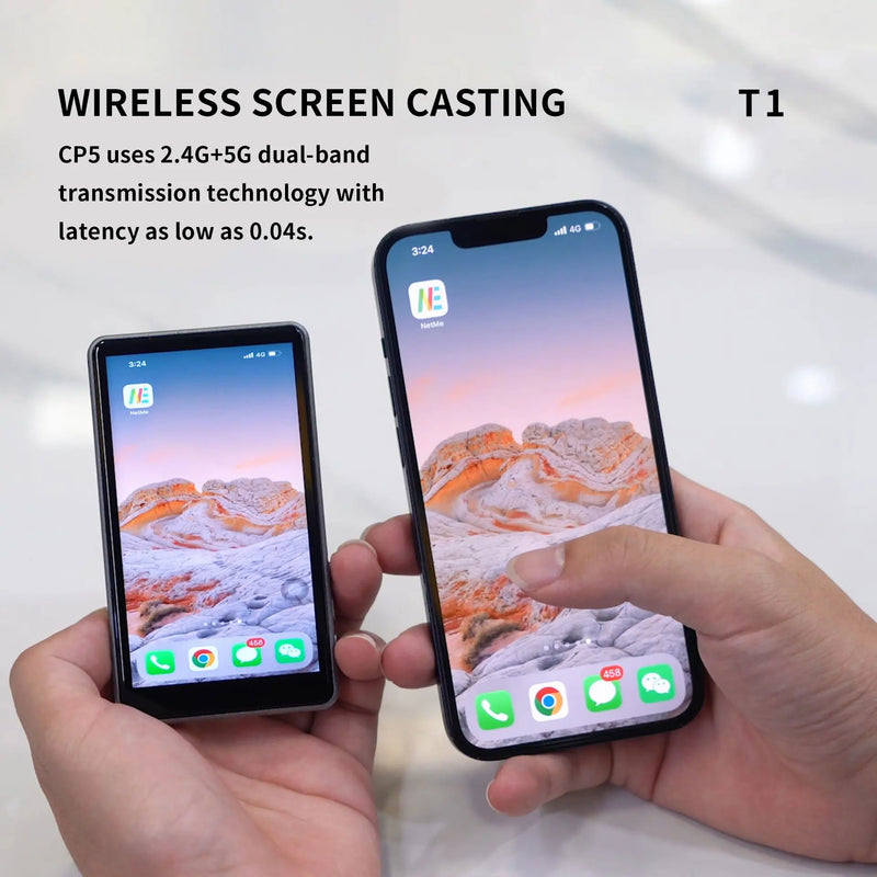 Monitor de tela de celular magnético para vlog com temporizador automático