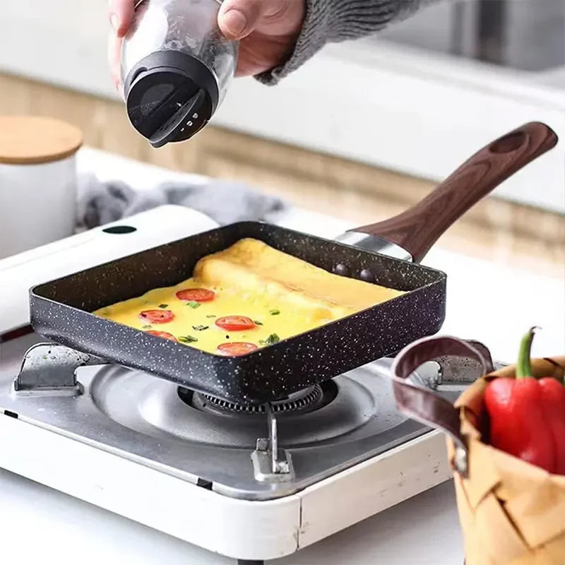 Frigideira Japonesa Tamagoyaki Omelete Sanduiches Panquecas