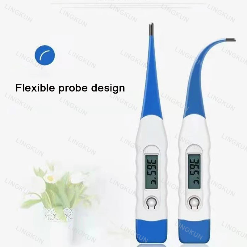 kit Oxímetro de Pulso Finger Clip+Termômetro Eletrônico com Cabeça Macia