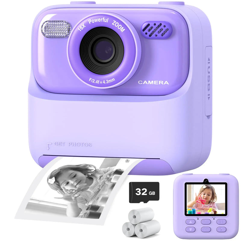Câmera infantil AMORUS Instantânea 1080P HD