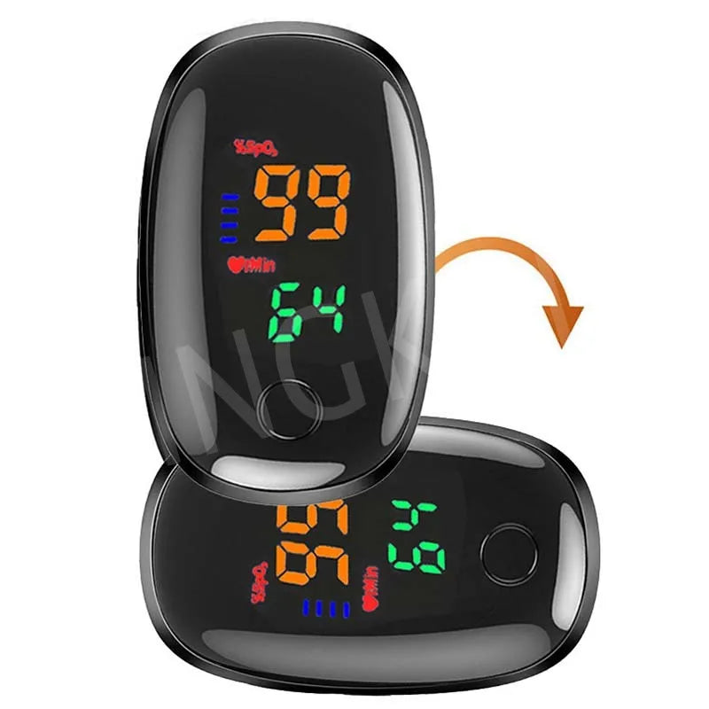 kit Oxímetro de Pulso Finger Clip+Termômetro Eletrônico com Cabeça Macia