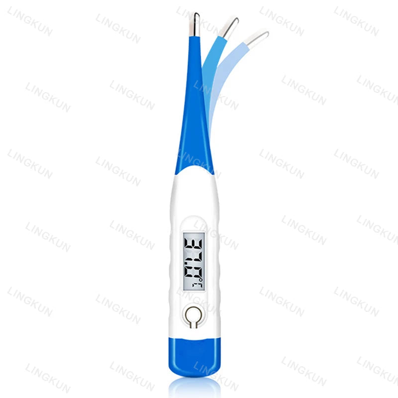 kit Oxímetro de Pulso Finger Clip+Termômetro Eletrônico com Cabeça Macia