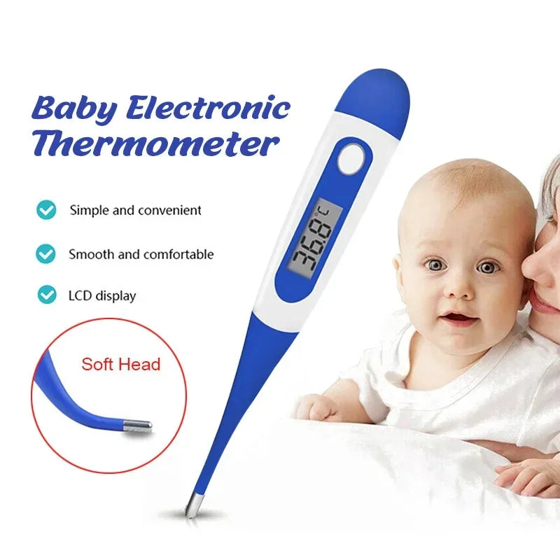 kit Oxímetro de Pulso Finger Clip+Termômetro Eletrônico com Cabeça Macia
