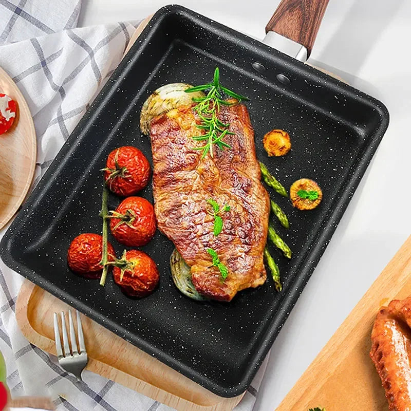 Frigideira Japonesa Tamagoyaki Omelete Sanduiches Panquecas