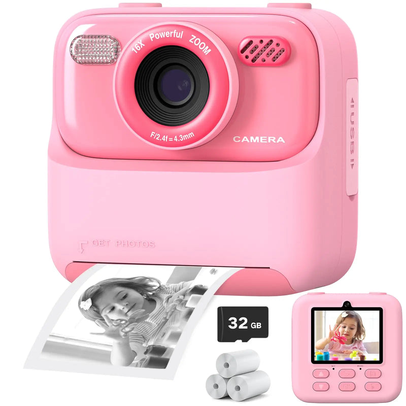 Câmera infantil AMORUS Instantânea 1080P HD